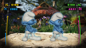 Smurfs Dance Party Screenshot from Shacknews