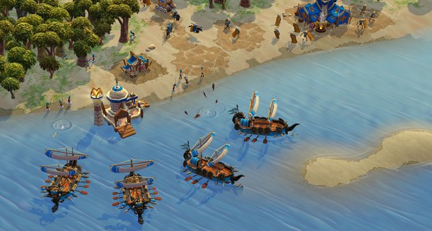 Age of Empires Online civilizations and booster screens