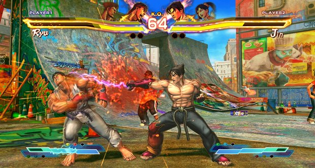 Street Fighter X Tekken screenshots - Akuma, Bison, Jin, Ogre