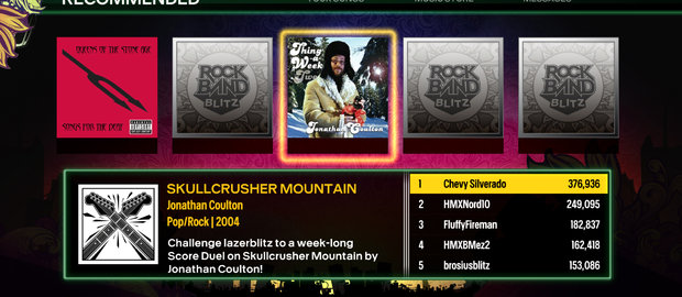 Rock Band Blitz News