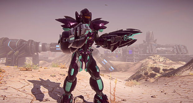PlanetSide 2 MAX suit art and screenshots