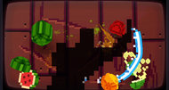 Fruit Ninja Kinect 8-Bit Cartridge DLC screenshots