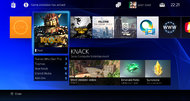 Sony PlayStation 4 user interface screenshots