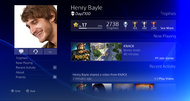 Sony PlayStation 4 user interface screenshots