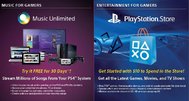 PlayStation 4 includes $10 PSN credit; Plus and Music Unlimited trials