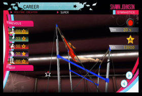 Shawn Johnson Gymnastics Screenshot from Shacknews