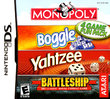 Monopoly Boggle Yahtzee Battleship boxshot
