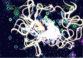 Geometry Wars: Galaxies Screenshot from Shacknews